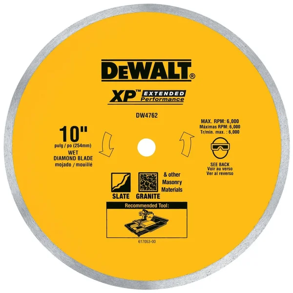DeWalt DW4762 10 in. Porcelain Tile Blade