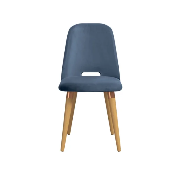 Manhattan Comfort Selina Blue Velvet Accent Chair