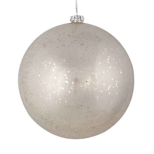 Vickerman N184007 3x22 Silver Glitter Clear Ball 12/Bag