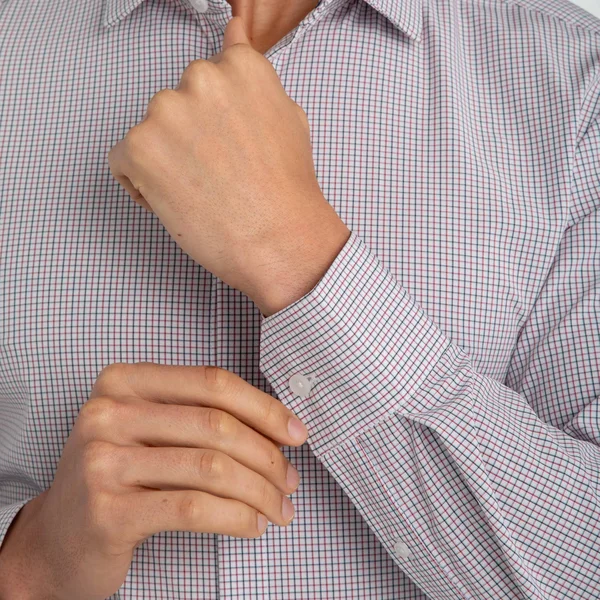 Mizzen + Main Finch Woven Dress Shirt - Blue - XL- Trim