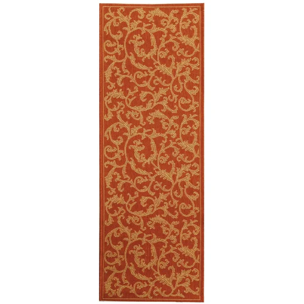 Safavieh Courtyard CY2653-3202 2&3x22 x 14&0x22 Runner Terracotta - Natural Area Rug