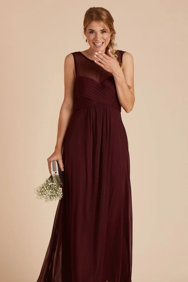 Birdy Grey Ryan Bridesmaid Dress in Cabernet M - Cabernet
