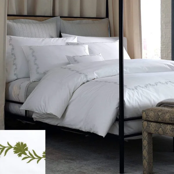 Matouk Ceylon Fitted Sheet - Full - White