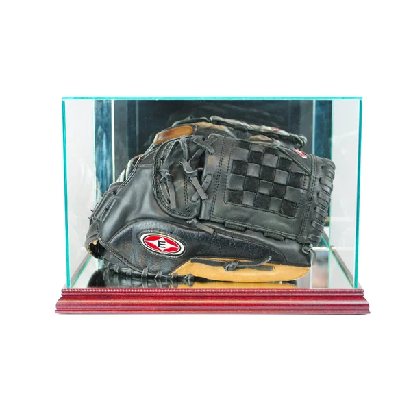 Perfect Cases MLB Rectangle Baseball Glove Glass Display Case, Cherry