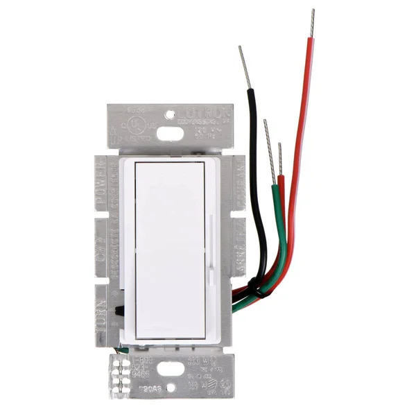 Lutron DV-103P-WH - Diva 1000W 3-Way Dimmer White