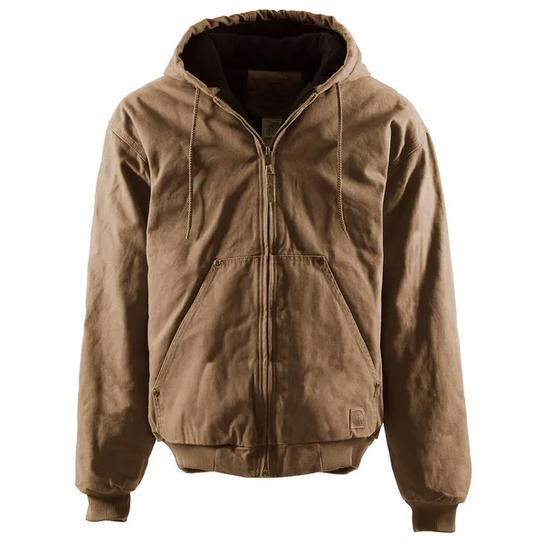 Berne HJ375 Original Washed Hooded Jacket Hickory 3XL Regular