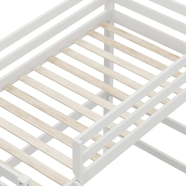 Hillsdale Caspian Twin Study Loft with Chair - White