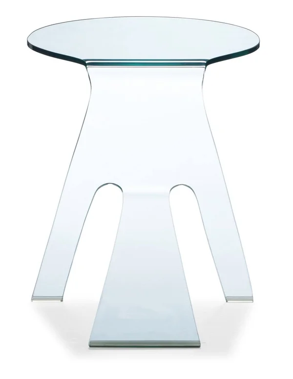Zuo Modern Journey Side Table Clear Glass
