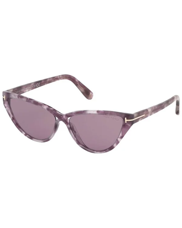 Tom Ford Sunglasses, Women's Charlie 56mm Sunglasses, Purple, New, Tradesy