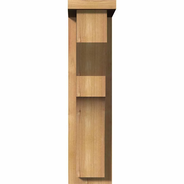 Ekena Millwork COR06X10X22MON01SWR 5 1/2x22W x 10x22D x 22x22H Monterey Smooth Corbel w/Backplate, Western Red Cedar