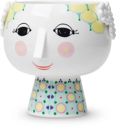 Bj鴕n Wiinblad Eva Blomkruka on Fot Yellow Ø15 - 5 cm