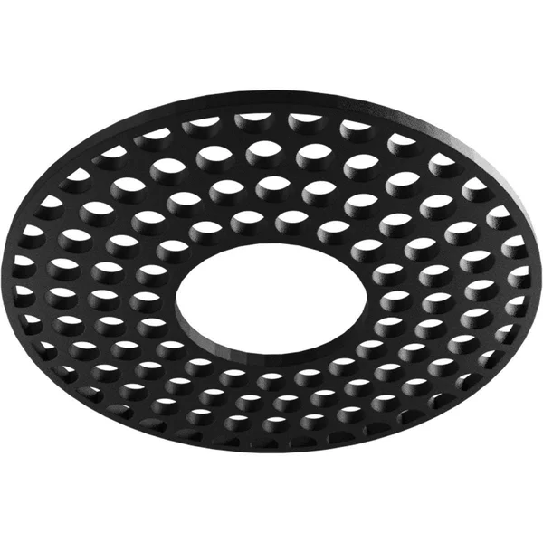 Ekena Millwork CMPP34FFAWS 34x22OD x 12 3/8x22ID x 1x22P Fink Architectural Grade PVC Pierced Ceiling Medallion, Antiqued Warm S