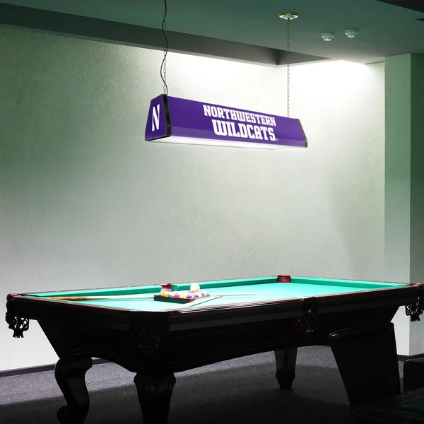 SportsBling.com Northwestern Wildcats: Standard Pool Table Light Black