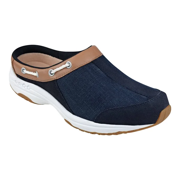 Women's Easy Spirit Travelport Clog, Size 10 WW - Blue