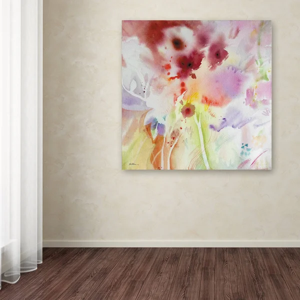 Trademark Fine Art 'Garden Impressions 3' Canvas Art by Sheila Golden, Size: 35 x 35