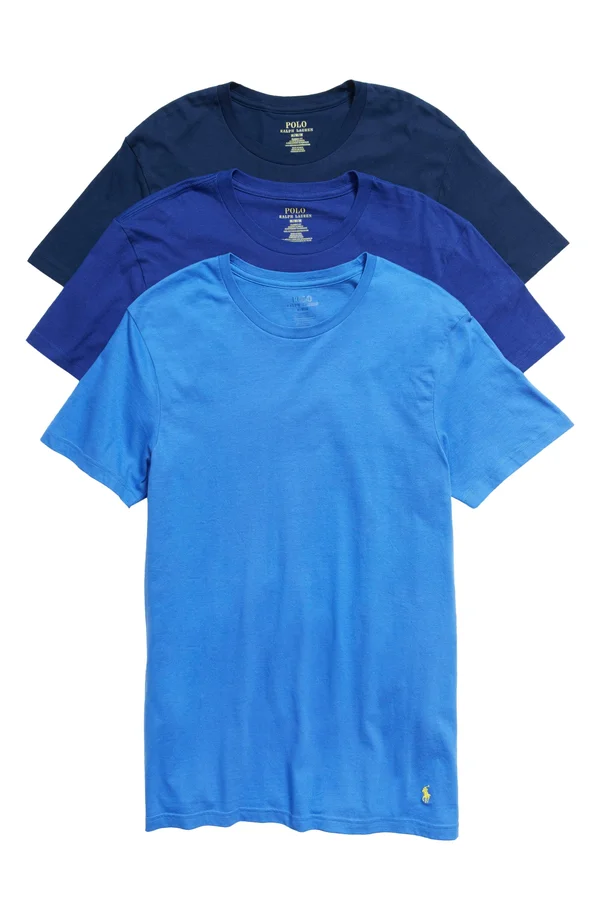 Men's Polo Ralph Lauren Classic Fit 3-Pack Cotton T-Shirt - Size Small - none