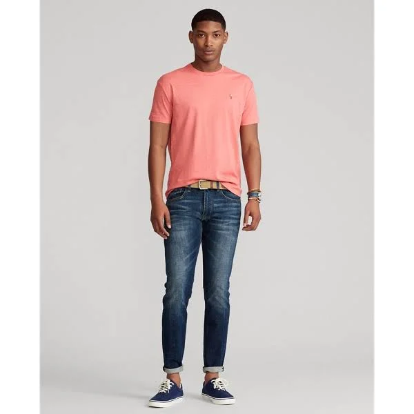 Polo Ralph Lauren Women's Classic-Fit Soft Cotton Crewneck T-Shirt - Pink - Size Medium
