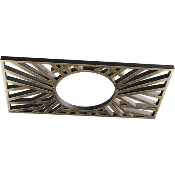 Ekena Millwork CMPP36X18HOAPG 36x22W x 18x22H x 13 3/8x22ID x 1x22P Hoover Architectural Grade PVC Pierced Ceiling Medallion, An