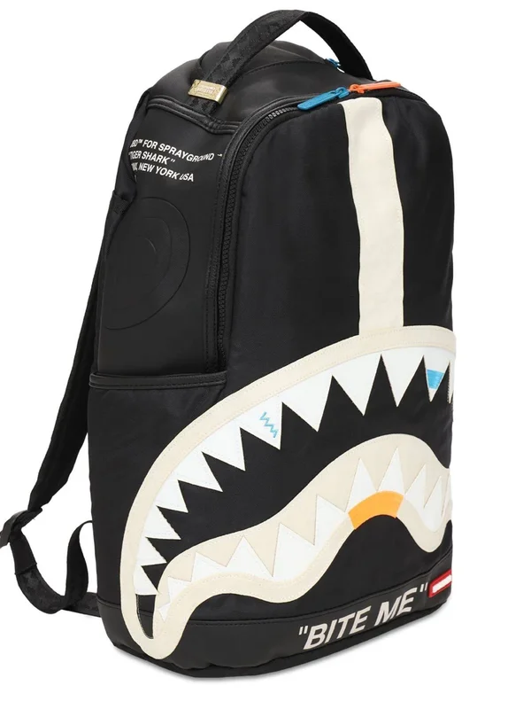 Sprayground Bite Me Shark Backpack - 18" x 6" x 11.5"