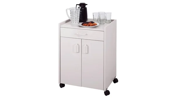 Safco Mobile Refreshment Center with Drawer - Gray