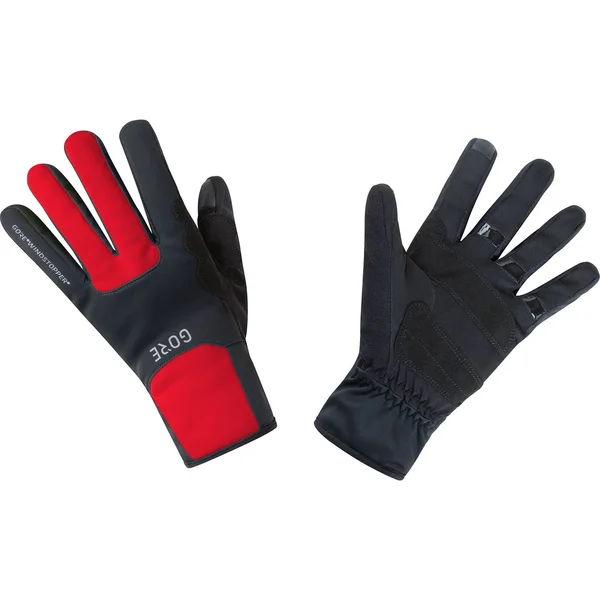 Gore Wear M Thermo Windstopper Black-Red Gloves
