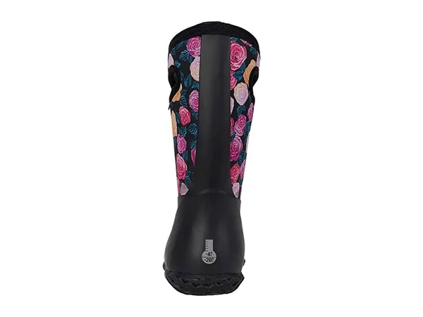 Bogs Kids& York Water Roses Boot - 13 - Black Multi