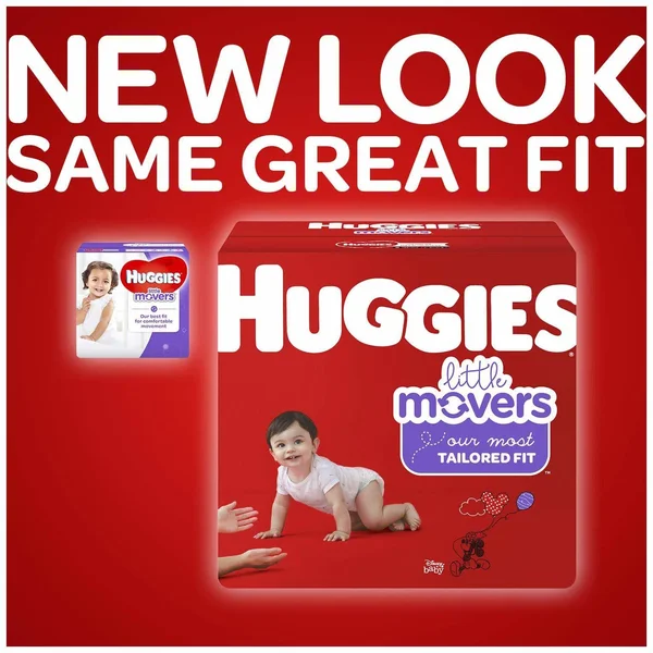 Huggies Little Movers Diapers 162 Ct. - Size 3