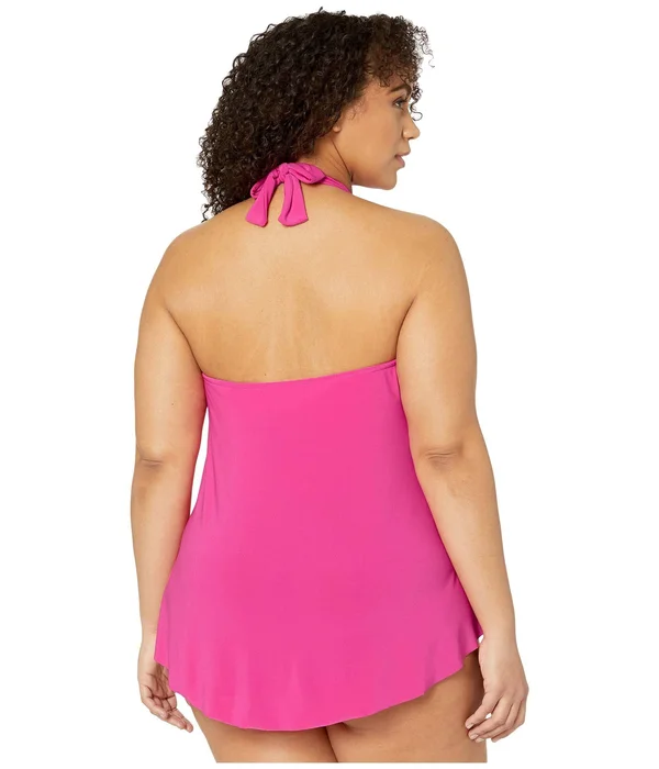 Plus Size Women's Magicsuit Sophie Underwire Tankini Top - 22W - Rose