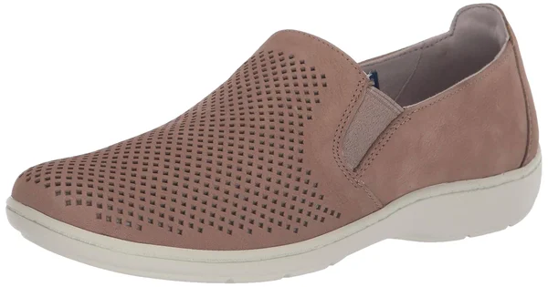 Aravon Women's Lia SlipOn Sneaker - Size: 11, Taupe Leather