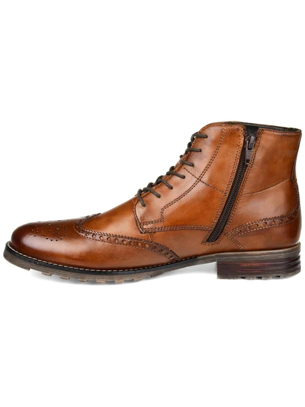 Men's Thomas & Vine RYKER Wingtip Boot, Size 8.5 M - Burgundy