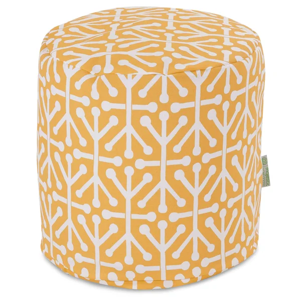 Majestic Home Goods Aruba Pouf - Small, Citrus