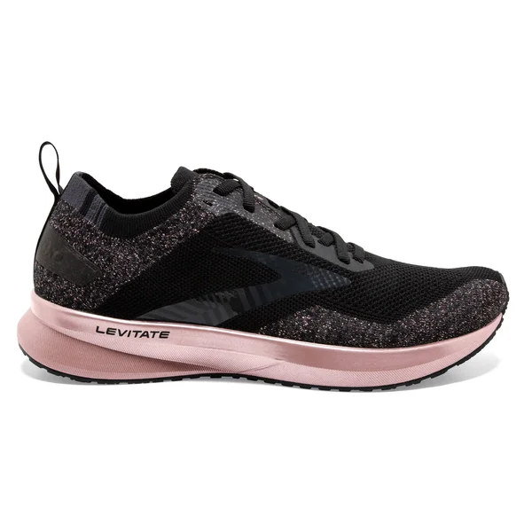 Women's Levitate 4 Running Shoe - Black/Ebony/Rose Gold - 5