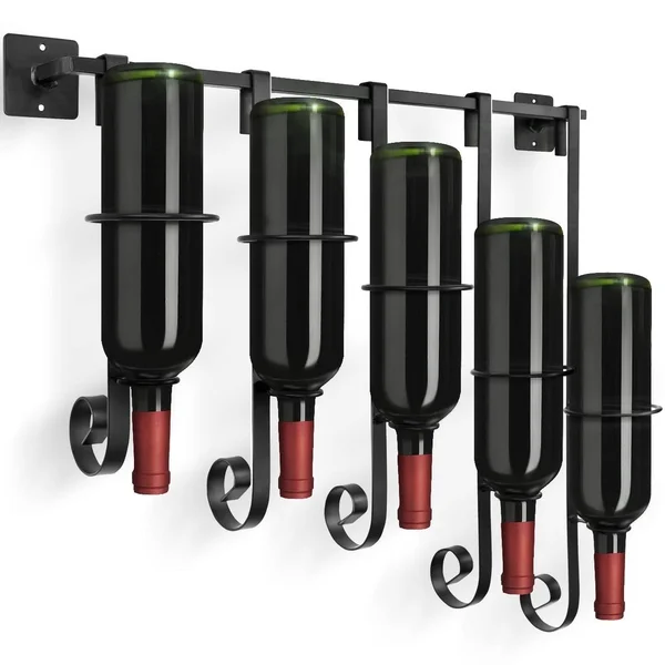 Black Hang on The Wall Wine Rack