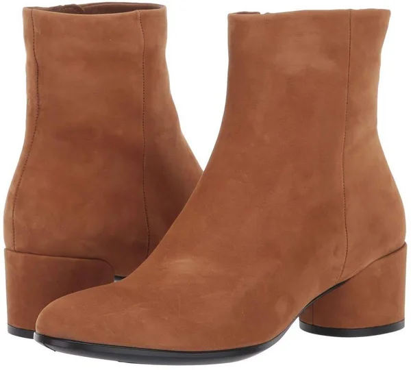 Ecco Shape 35 Mod Block Boot Size - Brown - Ankle Boots
