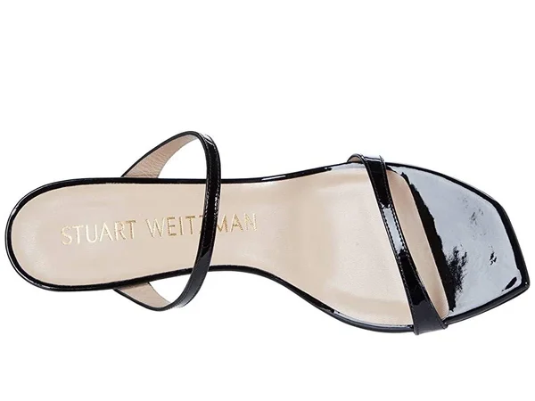 Stuart Weitzman Aleena 75 Black Patent - Women's, Size: 10.5