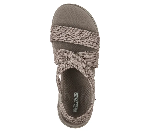 Women's Skechers GOwalk Smart Hidden Shore Strappy Sandal - Adult, Size: 7, Dark Taupe