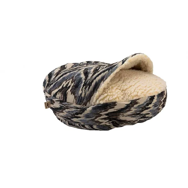 Snoozer Show Dog Collection Small Luxury Cozy Cave Bed, Tempest Indigo