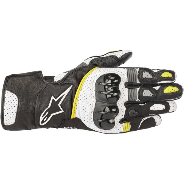 Alpinestars SP-2 V2 Black White Yellow Fluo Gloves
