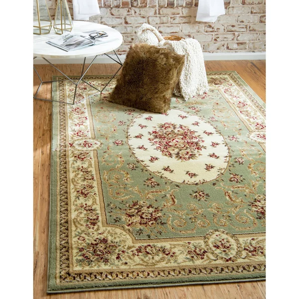 Unique Loom Phillipe Versailles Area Rug - 9& x 12& Green