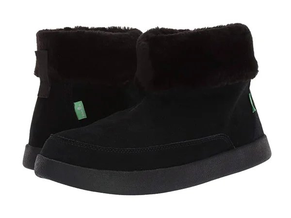 Sanuk New Bootah Suede Women's Boots Black : 6 B