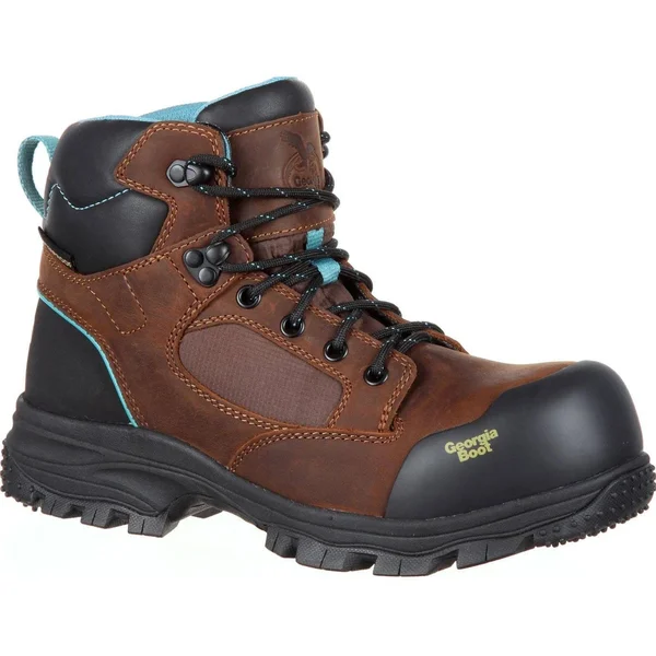 Georgia Boot Blue Collar Women's Composite Toe Waterproof Work Boot - Size: 8, Brown