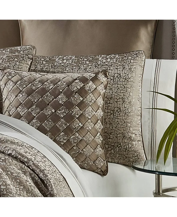 J. Queen New York Cracked Ice Comforter Set - California King, Taupe