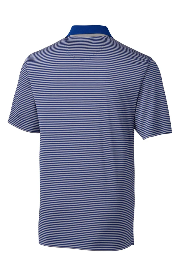 Men's Cutter & Buck Trevor Stripe DryTec Polo - Size Small - Blue