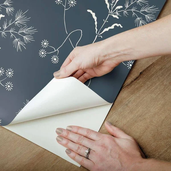 Magnolia Home Wildflower Peel and Stick Wallpaper - Blue