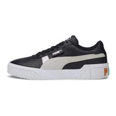 Puma Cali Varsity Shoes White Black Women - 38.5