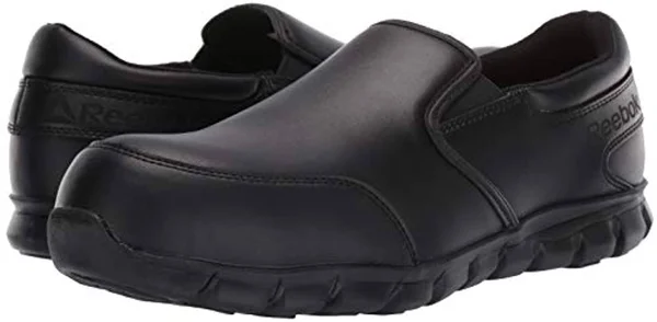 Reebok Sublite Cushion Work Slip-On Composite Toe SD - Men's Black