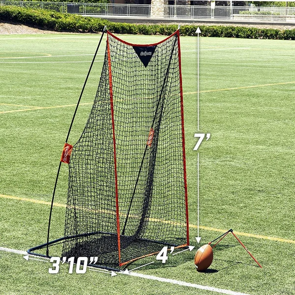Gosports Football 7& x 4& Kicking Net - Sideline Practice for Punting or Place Kicks, Ultra-Portable Design