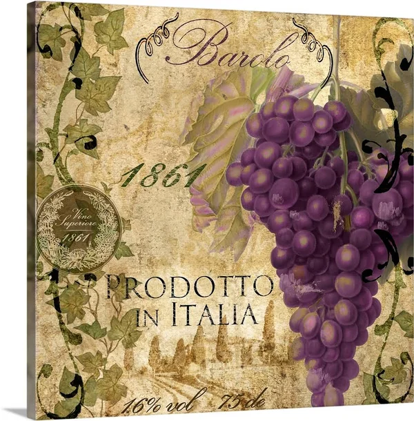 Vino Italiano II - Canvas Wall Art, 20x20, Great Big Canvas