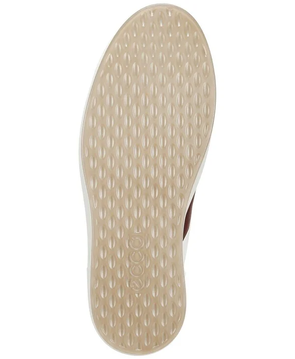 Ecco Men's Soft 8 Sneaker - White - Rust
