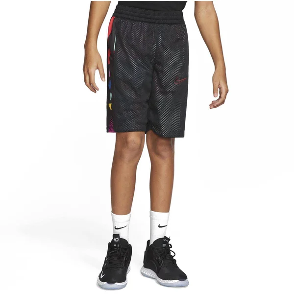 Nike Boys& Elite Reversible Basketball Shorts - XL, Black